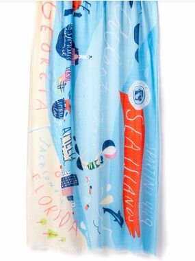 NWOT Spartina 449 Sea Islands Scarf Shawl CoverUp